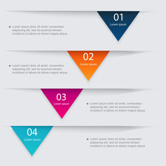 Vector colorful info graphics for your business presentations.