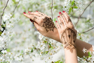 Hands with Mehndi
