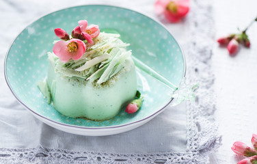 Green tea Panna Cotta