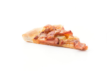 hawaiian pizza isolated on white background