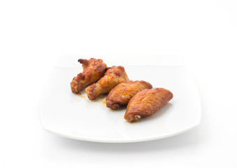 Chicken wings with barbeque sauce