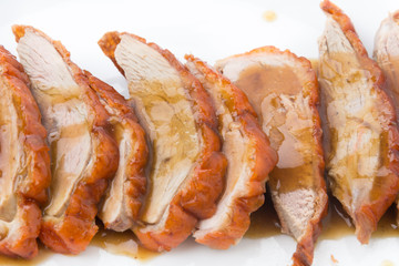 Roasted duck and vegetables, Chinese style