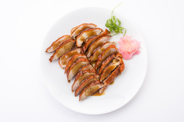 Roasted duck and vegetables, Chinese style