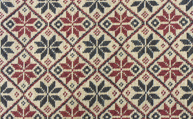 Thailand style fabric pattern background