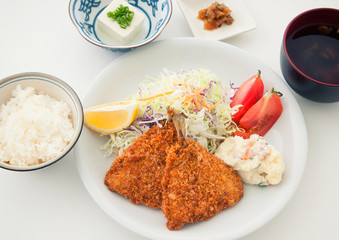 アジフライ定食