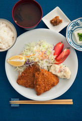 アジフライ定食