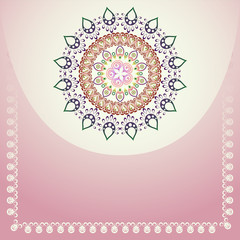Flower background, color mandala.