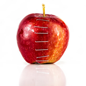 Apple stapled together