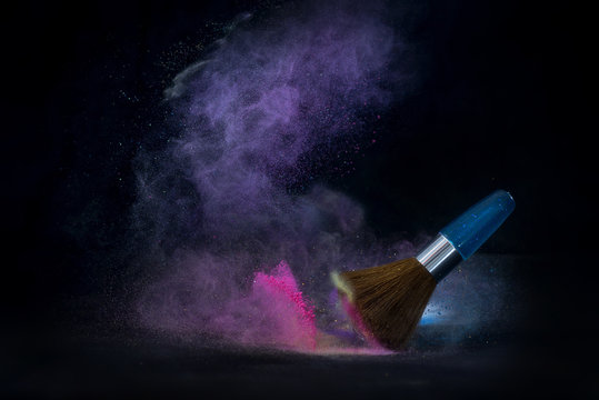 View of makeup brush