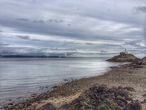 UK, Wales, Mumbles lighthouse 