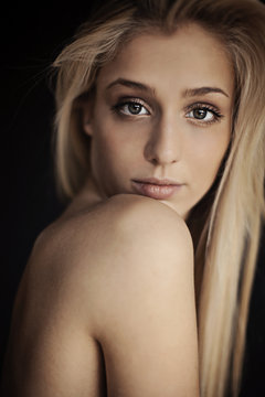 Beautiful blonde girl