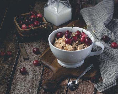 Cornflakes and cherries