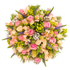 beautiful colorful fresh flowers bouquet