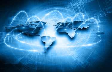 Best Internet Concept of global business from concepts series. 