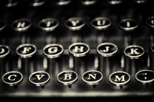 Detail of Old Typewriter