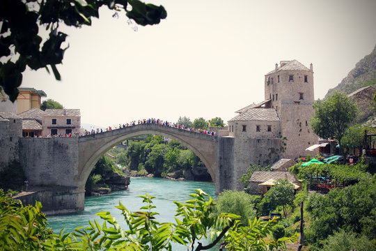 Bosnia and Herzegovina, Mostar, Arch bridge 