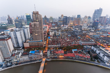 Fototapeta na wymiar Shanghai von oben