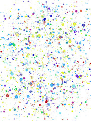 Multicolored watercolor splash blot