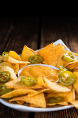 Nachos with Cheese Dip