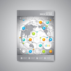 Modern abstract template layout  brochure, magazine, flyer