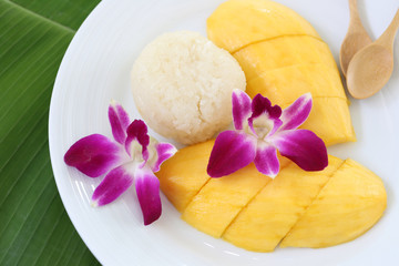 mango sticky rice.