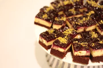 desserts on plates.