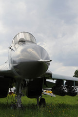 Fototapeta na wymiar Supersonic jet fighter 