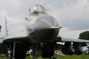 Fototapeta na wymiar Supersonic jet fighter 