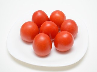 Tomatoes on a plate
