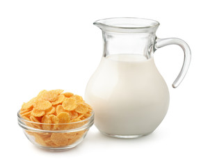 Corn flakes and milk