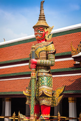 Fototapeta premium Demon Guardian Wat Phra Kaew Grand Palace Bangkok