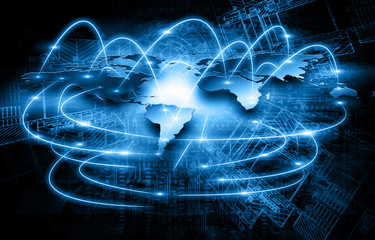 Best Internet Concept of global business from concepts series