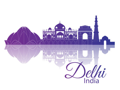 Delhi, India. City skyline
