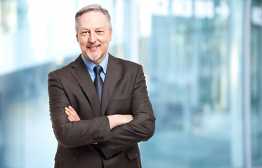 Smiling businessman portrait