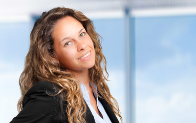 Smiling businesswoman portrait