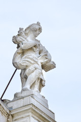 Fototapeta na wymiar Details of Doge's Palace in Venice, Italy