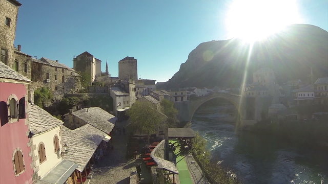 mostar old bridge, tourist destination in bosnia and herzegovina