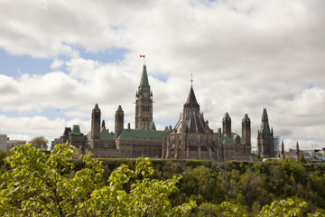 Fototapeta na wymiar Parliament Hill Ottawa canada