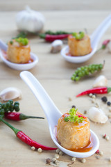 Deep Fried Chicken Roll, Thai food