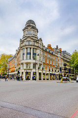 Fototapeta na wymiar Traditional London Old Building hear Harrods shopping house