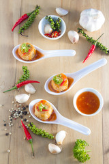 Deep Fried Chicken Roll, Thai food