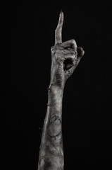 black hand of death, walking dead, zombie theme,  zombie hands
