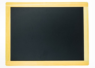 Blank blackboard on white background