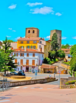 vue du village de saint cyr au mont d'or rh&ocirc;ne