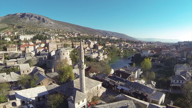 mostar old bridge, tourist destination in bosnia and herzegovina