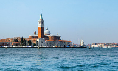 Fototapeta na wymiar Panoramic view of Church of San Giorgio Maggiore in Venice