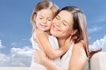 Obraz premium Mother, daughter, bio.