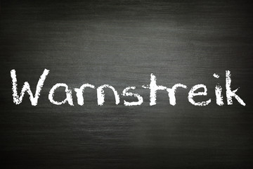 Obraz premium Bahn-Streik