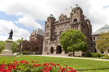 Fotobehang Wetgevende gebouwen van de regering van Queens Park Toronto © nickjene