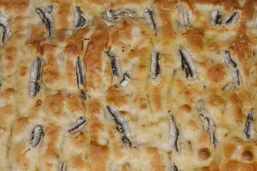 focaccia with anchovies